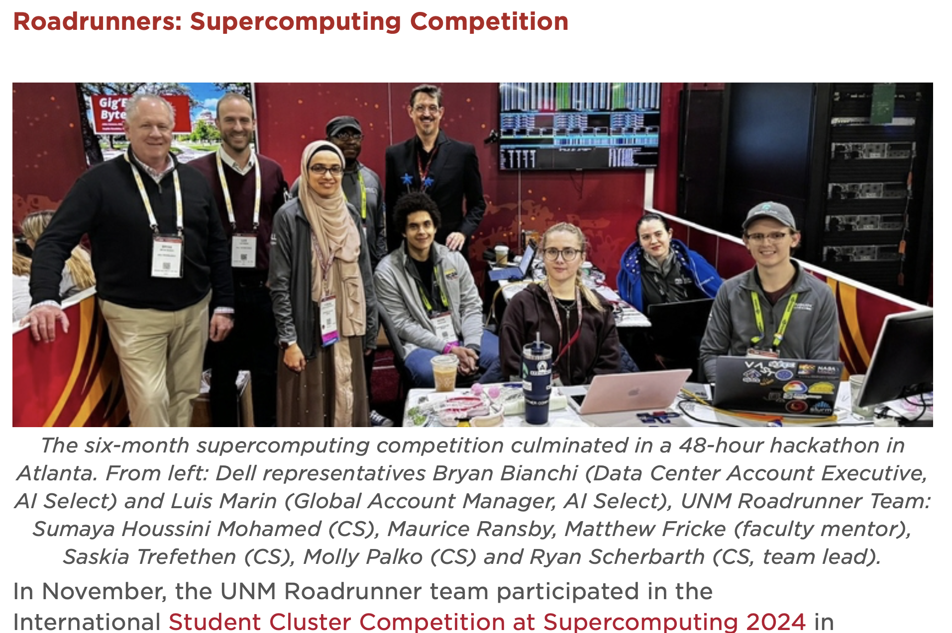 NASA and Supercomputing Mentoring